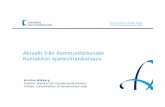 Aktuellt från Kommunförbundet Kuntaliiton ajankohtaiskatsaus · 2018-04-16 · Finansieringen av den bekymrar oss Tidigareläggningen av första främmande språket till ÅK 1 välkomnas.