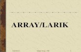ARRAY/LARIK - file.upi.edufile.upi.edu/.../AlPro/array.pdf · 3/25/2010 Materi Array - RIE 7 Skema Pemrosesan Pada Array Proses pada array dapat berupa proses inisialisasi, pengisian