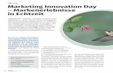 Marketing Innovation Day – Markenerlebnisse in Echtzeit · 54 Marketing Verband 6 2016 DMV Szene Marketing Innovation Day – Markenerlebnisse in Echtzeit „Marketing in Echtzeit