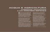 ACQUA E AGRICOLTURA - Arpae · binomia commisurata ai volumi utilizzati, ... Bologna all’ex manifattura Tabacchi, offre rilevanti opportunità ... 2), metano e altri minori –