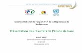Examen National de l'Export Vert de la République …...03 Novembre 2016 Examen National de l'Export Vert de la République de Madagascar Organisation de la présentation 1. Démarche