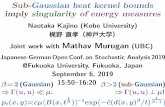 Sub-Gaussian heat kernel bounds imply singularity of ...sesaki/JG2019/KAJINO.pdf · Sub-Gaussian heat kernel bounds imply singularity of energy measures Naotaka Kajino (Kobe University)