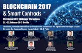 BLOCKCHAIN 2017 & Smart Contracts - MME...Es wird keine Industrie geben, die nicht durch das IoT maßgeblich verändert wird. Block Block- chain-Technologie adressiert wesentliche