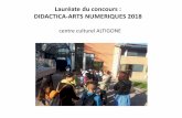 Lauréate du concours : DIDACTICA-ARTS NUMERIQUES 2018 · DIDACTICA-ARTS NUMERIQUES 2018 centre culturel ALTIGONE . Avant de recevoir le lauréat, les enfants ont pu découvrir le