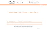 Universidad Autónoma de Tamaulipas - INGENIERO … Curriculares/INGENIERO...proyectos de mecanismos de desarrollo limpio (MDL) y programas de Restauración Ambiental, Manejo de Residuos,