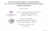 From thermodynamics to geodynamics: An overview of the ...geo.mff.cuni.cz/seminar/Bina-Lekce-04.pdf · From thermodynamics to geodynamics: An overview of the geophysical thermodynamics