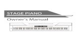 STAGE PIANO Owner’s Manual · 2016-06-13 · 78 metronome accomp tap 01 2 34 56 7 89 tempo 0 12 34 567 89 style 0 12 34 56 7 89 song 012 34 56 midi off rl eq duet harmony melody