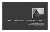 3DMAX MODELING AND RENDERING WEEK 1 · 2014-09-17 · 3dmax modeling and rendering week 1: importing cad file + wall +molding modeling in 3dmax 벽체 및 걸레받이 /몰딩 모델링