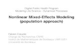 Nonlinear Mixed-Effects Modeling (population …fcrauste/teaching/EUR...Nonlinear Mixed-Effects Modeling (population approach) Fabien Crauste Chargé de Recherches CNRS Institut de