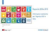 Rapporto SDGs 2019 - urban@it€¦ · European Commission (Reflection Paper, gennaio 2019) Ambiti: economico, sociale, ambientale e istituzionale Principi catalizzatori: universalità,