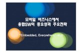 모바일비즈니스에서 융합SW의중요성과주요전략itfind.or.kr/smartkorea/2008/S3_5.pdf-모바일컨버젼스-임베디드sw 확대-임베디드sw 전망. 마이크로