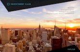 INVESTMENT CLUB · 2019-02-18 · Официальное открытие компании (презентация концепции проекта) Достижение инвестиционной