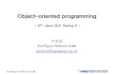 Object-oriented programmingcs.kangwon.ac.kr/~parkce/course/2015_fall_OOP_rsc/oop_6... · 2016-06-17 · Java . . Java . awt . event . swing class JComponentEx ext emfls JFrame JComponentEx