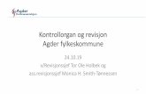 Kontrollorgan og revisjon Agder fylkeskommune2019.agderfk.no/.../kontrollorgan-og-revisjon-i-agder-fk.pdf · 2019-11-13 · Bedre samordning av statlig tilsyn og (fylkes)kommunal