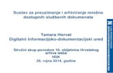 Sustav za preuzimanje i arhiviranje mrežno dostupnih ...haw10.nsk.hr/wp-content/uploads/2014/10/Tamar... · prikupljeni dokumenti ne udovoljavaju definiciji službenog dokumenta