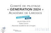 COMITÉ DE PILOTAGE « GENERATION 2024cache.media.education.gouv.fr/file/Actualites/99/3/GEN...Pilotage de l’opéation «Génération 2024 » Au niveau national: comité Horizon