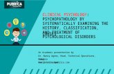Examining the history, classification, causes and treatment of psychological disorders – Pubrica