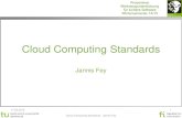 Cloud Computing Standards - rgse.uni-koblenz.de · • public, private, community und hybrid –Cloud • Servicemodelle: • Infrastructure as a Service (IaaS), Platform as a Service
