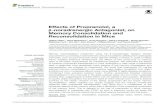 Effects of Propranolol, a β-noradrenergic Antagonist, on ... · Propranolol, a -noradrenergic Antagonist, on Memory Consolidation and Reconsolidation in Mice. Front. Behav. Neurosci.