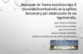 Inyección de Toxina botulínica tipo A ... · 1. Wojno TH. Results of lacrimal gland botulinum toxin injection for epiphora in lacrimal obstruction and gustatory tearing. Ophthal
