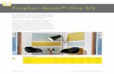 Ecophon Akusto™ One SQ¶rer/Ecophon/Akusto...Ecophon Akusto One SQ För att öka ljudabsorptionen i rummet ger det här systemet dig möjligheten att installera Akusto One SQ på