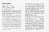 6 Cirugía de la válvula mitral (25 años de experiencia) · 2018-03-20 · Insuficiencia mitral Caso Grado funcional Intervención Complicaciones Ultimo control 1 III Björk 1976