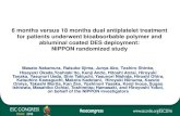 6 months versus 18 months dual antiplatelet treatment for … · 6 months versus 18 months dual antiplatelet treatment ... Subjects without known contraindication to dual antiplatelet