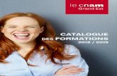 CATALOGUE FORMATIONS - Le Cnam en Grand Est · Le Cnam en Grand Est | Catalogue des formations 2018 / 2019 | 3 | SOMMAIRE Formations tertiaires 6 Économie, commerce, droit, gestion