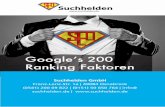 Suchhelden GmbH · Die Searchmetrics Ranking-Faktoren Studie 2015 hierzu: „Der Anteil von Keyword-Domains in den Suchergebnissen nimmt weiter kontinuierlich ab.” Die Experten