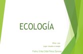 ECOLOGÍA · ECOLOGÍA Oikos- casa Logos- estudio o tratado. Profra. Erika Citlali Pérez Zamora