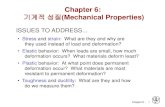 기계적 성질(Mechanical Properties) - KOCWelearning.kocw.net/contents4/document/lec/2013/Chosun/... · 2013-06-27 · 기계적 특성(Mechanical Properties) •응력-변형률에서