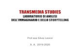 TRANSMEDIA STUDIES LABORATORIO DI ANALISI … STUDI… · content. This is what transmedia storytelling does. So if we’regoing to build responsive environments that wrap the audience