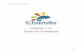 Chamilo - Guide de l'enseignant - Europa · Chamilo  Guide de l'enseignant Table des matières Chapitre 1. Introduction.....8