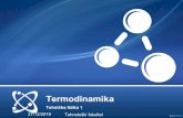 Termodinamika - University of Banja Luka · 2019-12-27 · Termodinamika Tehnička fizika 1 27/12/2019 Tehnološki fakultet . Molekularna fizika i termodinamika • Molekularna fizika
