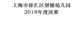 上海市徐汇区望德幼儿园 2018年度决算res1.age06.com/FileStore/PortalIPSForQX/V3/6a... · 目 录 第一部分 上海市徐汇区望德幼儿园概况 一、主要职能