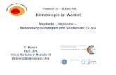 Frankfurt 10. 11.März 2017 GLSG Hämatologie im Wandel · plus CHOP, CVP, or bendamustine† R-chemo R 375mg/m2 IV on D1 of C1–8 (q3w) or C1–6 (q4w) plus CHOP, CVP, or bendamustine†