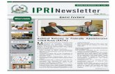 I I PR IPRI Newsletter · 2015-06-12 · Monthly IPRI Newsletter Vol. 3, No. 5 May 2015 PR I I IPRINewsletter Political Reforms in Federally Administrated Tribal Areas (FATA) r. Naveed