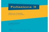 Alberto Candel Lawrence Conlon · Foliations I / Alberto Candel, Lawrence Conlon. p. cm. — (Graduate studies in mathematics, ISSN 1065-7339 ; ... we study compact 3-manifolds foliated