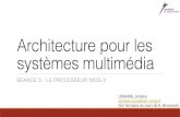 Architecture pour les systèmes multimédia · ARCHITECTURE POUR LES SYSTÈMES MULTIMÉDIAS Plan 2 I.Problématiques et techniques de conception II.Les FPGAs III.Microprocesseur NIOS-II