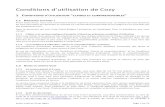 Conditions d’utilisation de Cozy › CGU-20171211.pdf · la législation française relatives à la protection des données personnelles et de la vie privée ; Make Internet Great