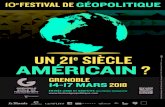 mercredi 14 mars mercredi 14 mars - festivalgeopolitique.com€¦ · Marie-Carmen MACIAS, Chercheuse - Université Paris 3 Sorbonne Nouvelle 10 h 15 11 h 15 GEM A303 Conférence :