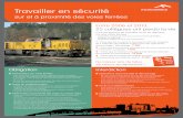 Travailler en sécurité - CEI Dunkerque€¦ · Travailler en sécurité sur et à proximité des voies ferrées 1 -Parce que les ouvriers se trouvaient entre les tampons de 2 véhicules