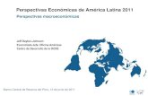 Perspectivas Económicas de América Latina 2011 · Perspectivas Económicas de América Latina 2011 Perspectivas macroeconómicas Jeff Dayton-Johnson Economista Jefe, Oficina Américas