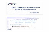 xml-slides-3 - INSA Lyonperso.citi.insa-lyon.fr/sfrenot/cours/SID/cours/SID29-XML-3.pdf · 'Vérification qu'un document est bi 'Validation par rapport à une DTD Exemples: Xerces