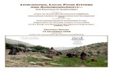 LIVELIHOODS LOCAL FOOD SYSTEMS AND AGROBIODIVERSITY · 2016-03-15 · 1 LIVELIHOODS, LOCAL FOOD SYSTEMS AND AGROBIODIVERSITY— THE PASTORALIST COMPONENT A project of Centre for Sustainable