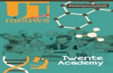Twente - U-Today · Haal het de klas in! 5 8-9 15 16 18-19 Portretten van de studentmedewerkers van Twente Academy ... ‘We willen het basisonderwijs verbinden met de wereld van