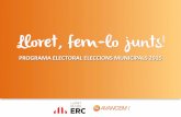 Programa electoral ok - CUP Lloretparticipacio.cat/wp-content/uploads/2015/07/ERC-AVANCEM.pdf · -accés a la funció pública i contractació pública, entre d'altres- els principis
