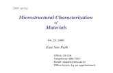 Microstructural Characterizationocw.snu.ac.kr/sites/default/files/NOTE/5284.pdfMicrostructural Characterization of Materials Eun Soo Park Office: 33-316 Telephone: 880-7221 Email: