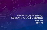 MOVABLE TYPE 6 SPECIAL SEMINAR Data APIハンズオン ... · movable type 6 special seminar data apiハンズオン勉強会. 2014/1/24. 藤本壱. 1