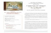L’Odyssée de l’Orgue Micot - Wenner - Quoirin · 2015-11-03 · 80 pages et plus de 80 photos couleur Prix : 15 euros Diffusion : Seuil/Volumen-----CONTACTS Amis de l'Orgue de